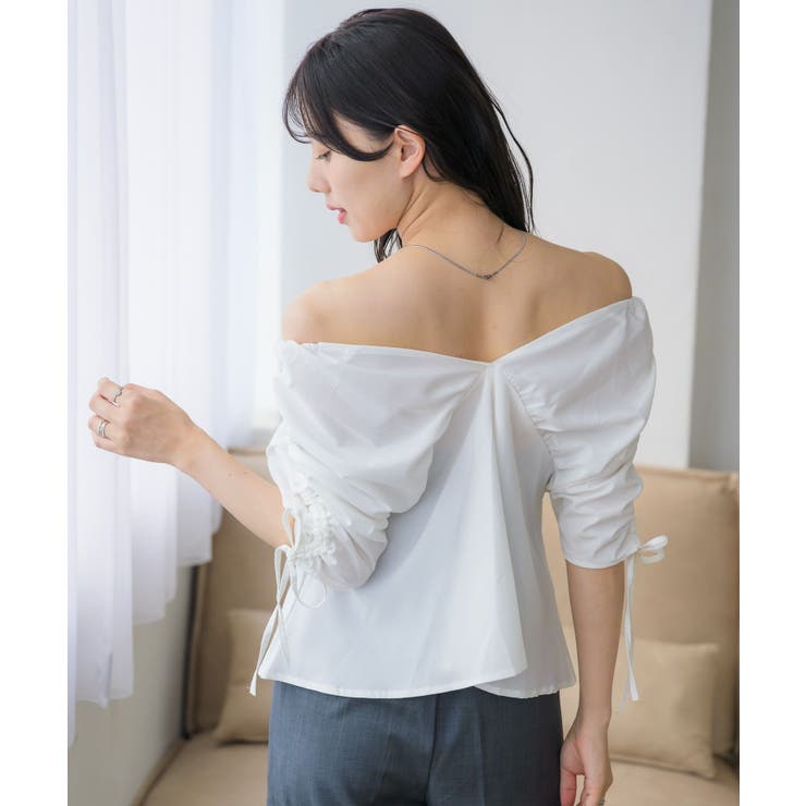 前釦オフショルBL | RETRO GIRL | 詳細画像9 