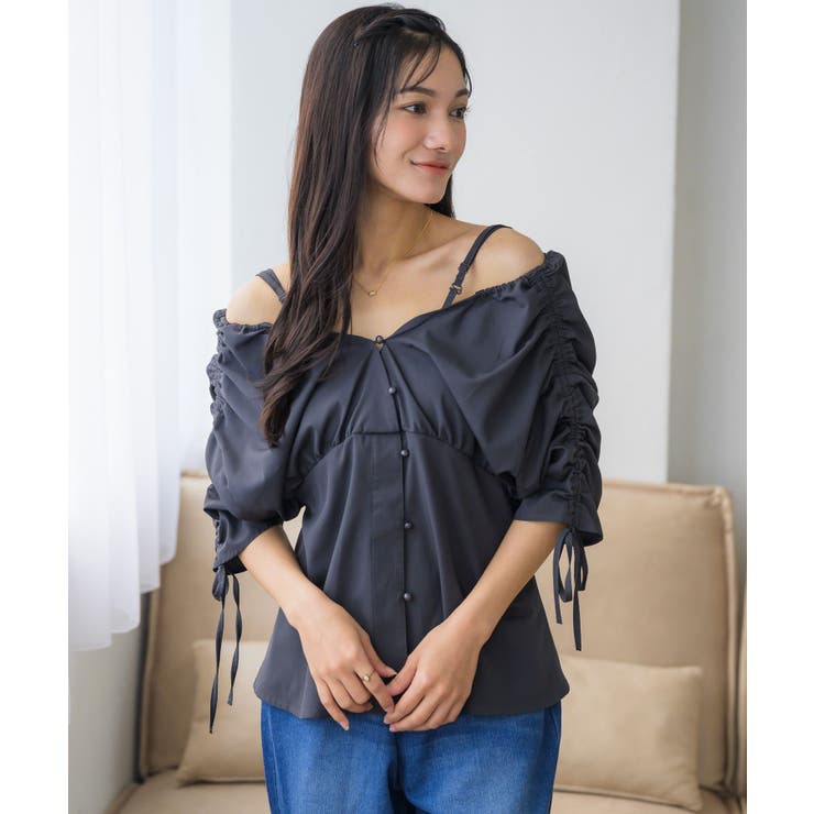 GRY0 | 前釦オフショルBL | RETRO GIRL