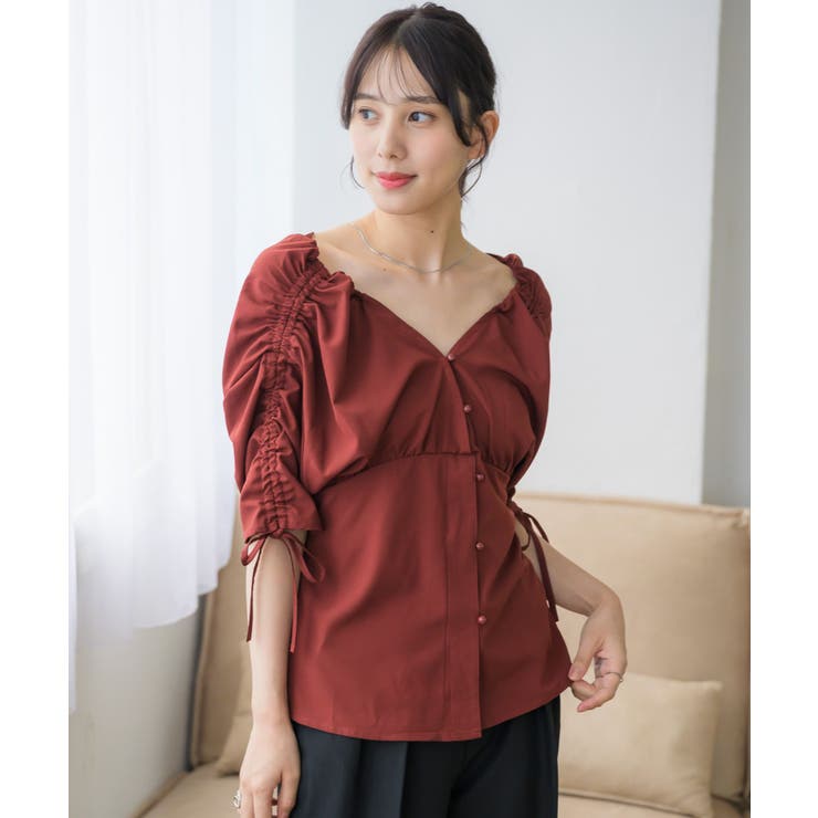 BRN0 | 前釦オフショルBL | RETRO GIRL