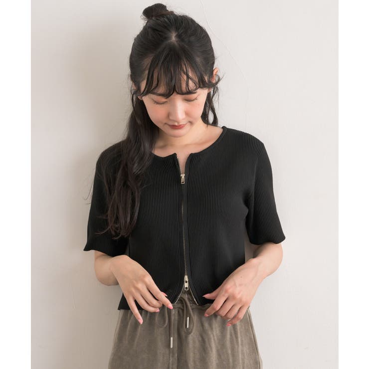 クルーZIPカーデ | RETRO GIRL | 詳細画像6 