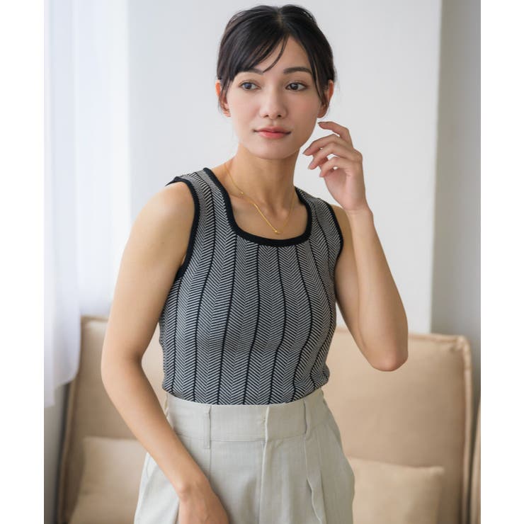 P/BLK | 柄NTタンク | RETRO GIRL