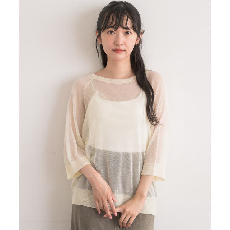 WHT4 | シアーニットPO | RETRO GIRL
