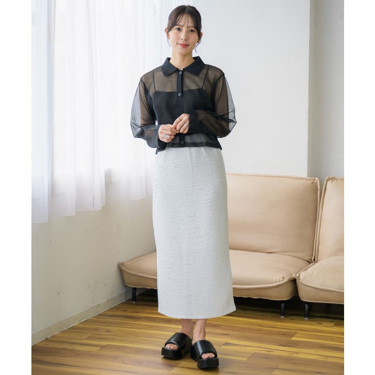 襟付シアーカーデ | RETRO GIRL | 詳細画像11 