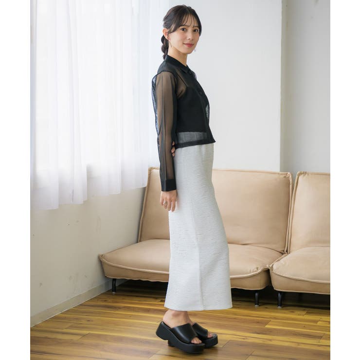 襟付シアーカーデ | RETRO GIRL | 詳細画像12 