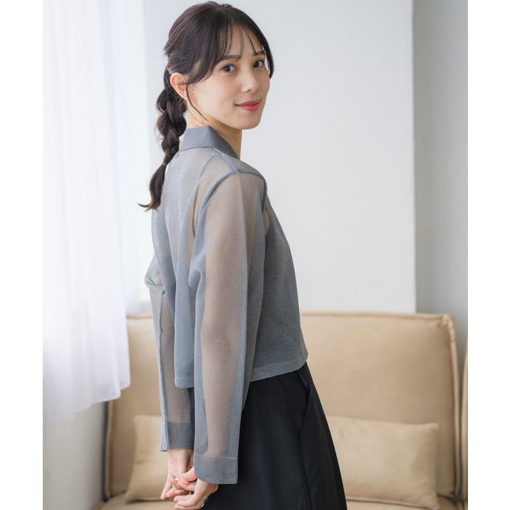 襟付シアーカーデ | RETRO GIRL | 詳細画像24 