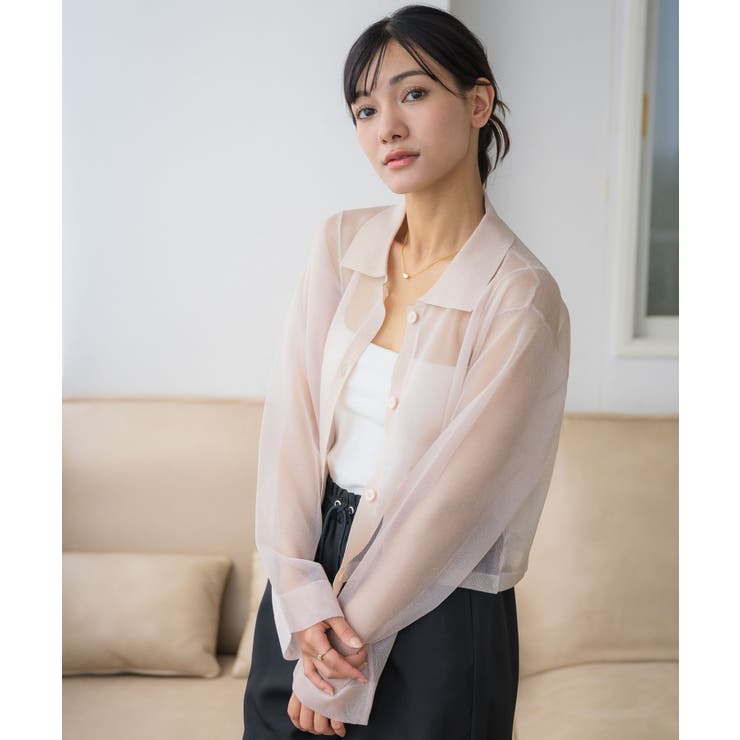 襟付シアーカーデ | RETRO GIRL | 詳細画像6 