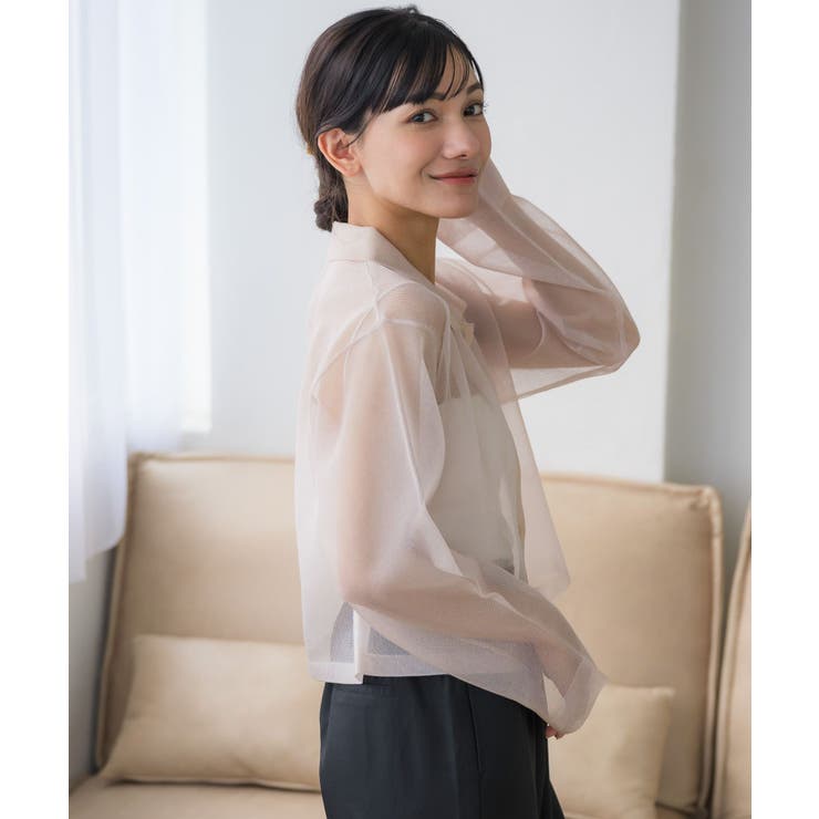 襟付シアーカーデ | RETRO GIRL | 詳細画像7 