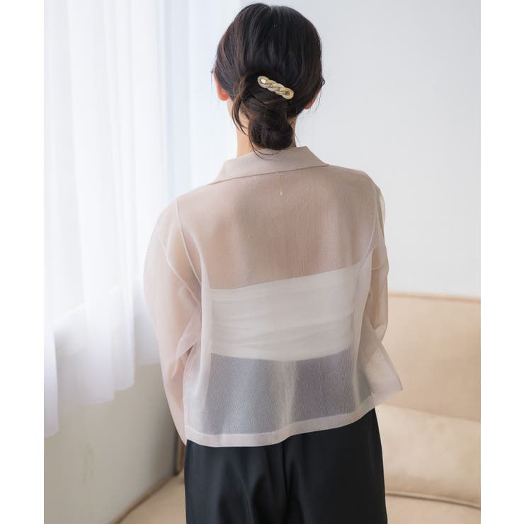 襟付シアーカーデ | RETRO GIRL | 詳細画像9 