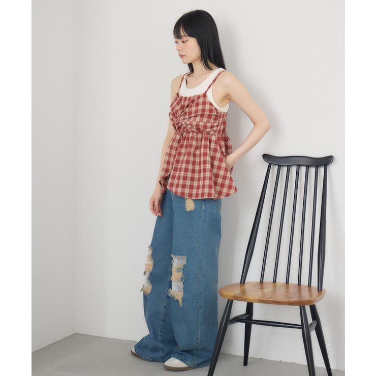 チェックイレヘムビスチェ | RETRO GIRL | 詳細画像15 