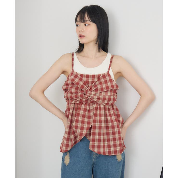 チェックイレヘムビスチェ | RETRO GIRL | 詳細画像16 