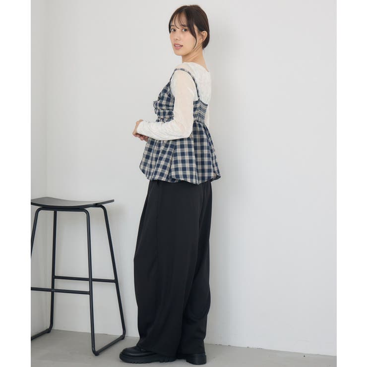 チェックイレヘムビスチェ | RETRO GIRL | 詳細画像23 