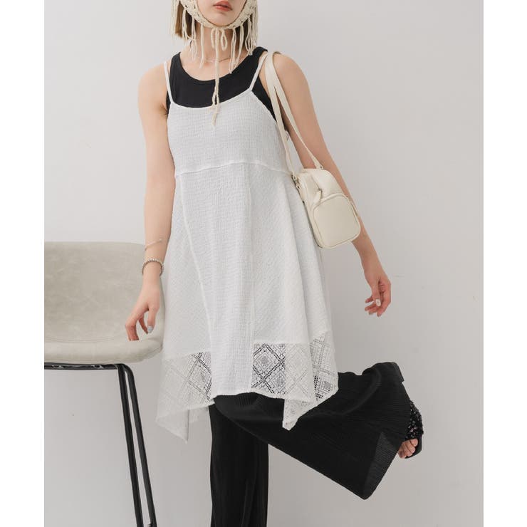 WHT1 | イレヘムレースチュニックOP | RETRO GIRL