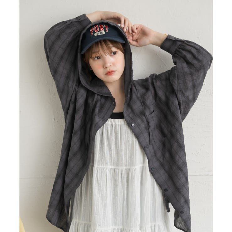 シアーフーディーシャツ | RETRO GIRL | 詳細画像22 