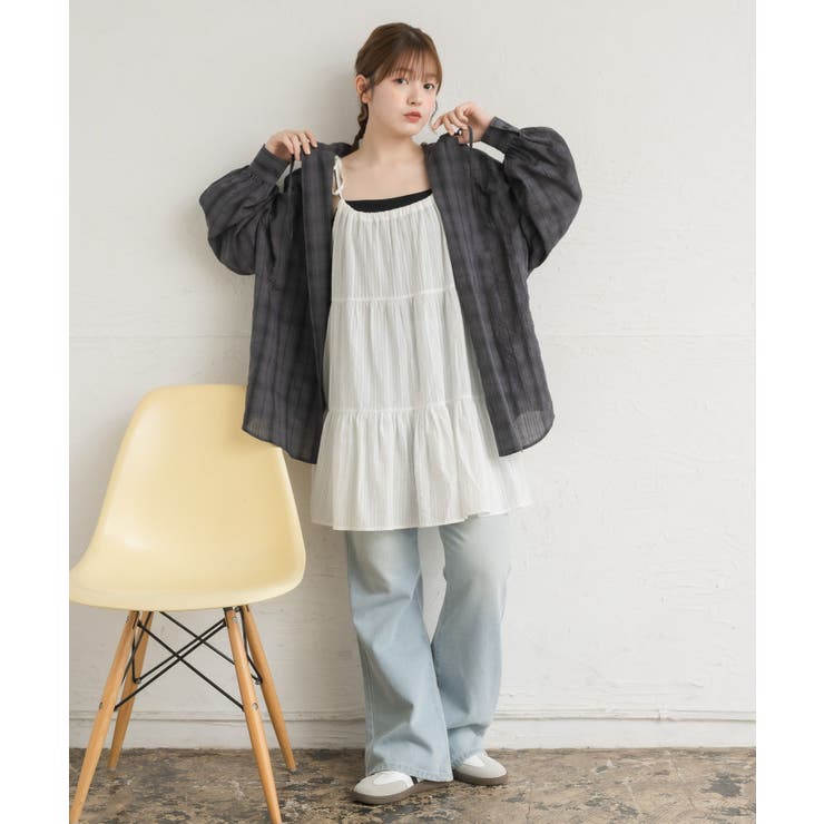 シアーフーディーシャツ | RETRO GIRL | 詳細画像23 