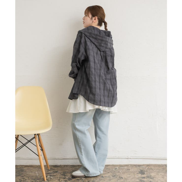 シアーフーディーシャツ | RETRO GIRL | 詳細画像26 