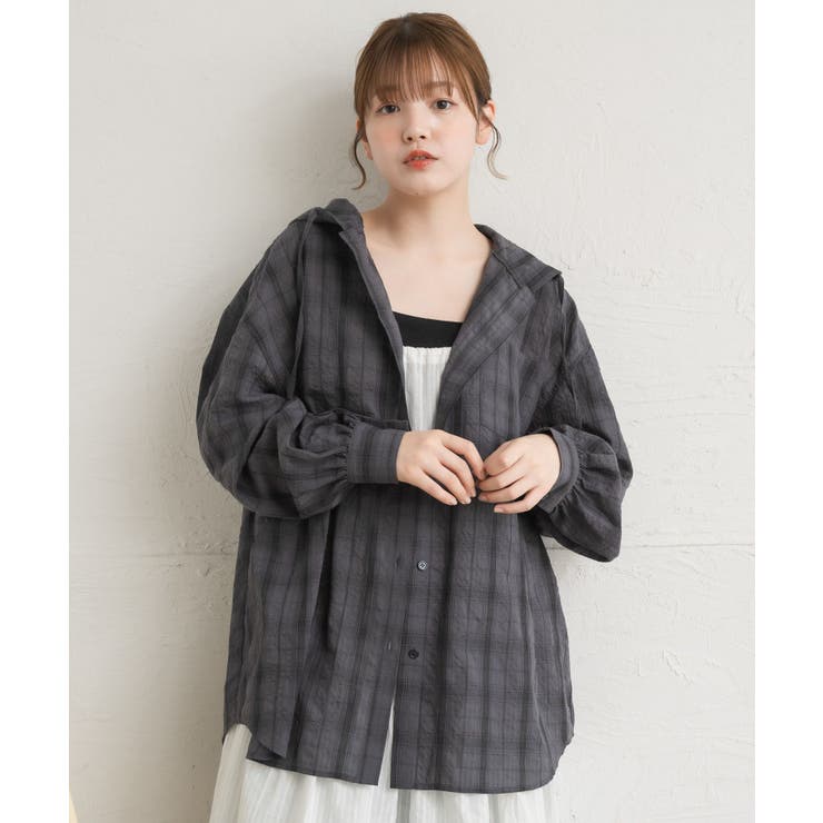 シアーフーディーシャツ | RETRO GIRL | 詳細画像27 