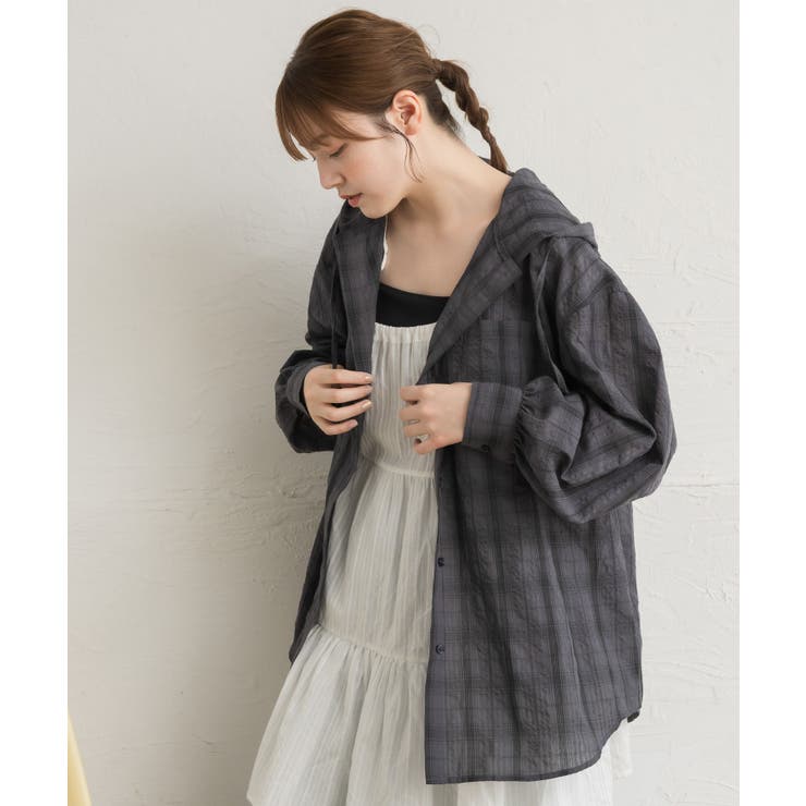 シアーフーディーシャツ | RETRO GIRL | 詳細画像30 