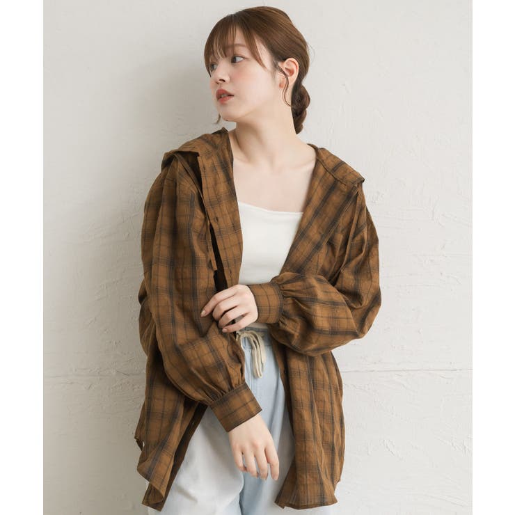 シアーフーディーシャツ | RETRO GIRL | 詳細画像37 