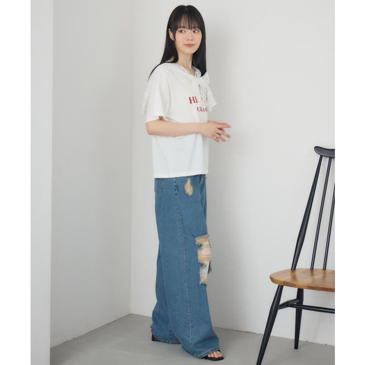BIGTEE×スカーフSET | RETRO GIRL | 詳細画像5 