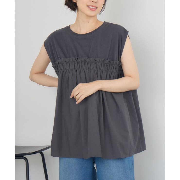 ウエスト切替ノースリTEE | RETRO GIRL | 詳細画像1 