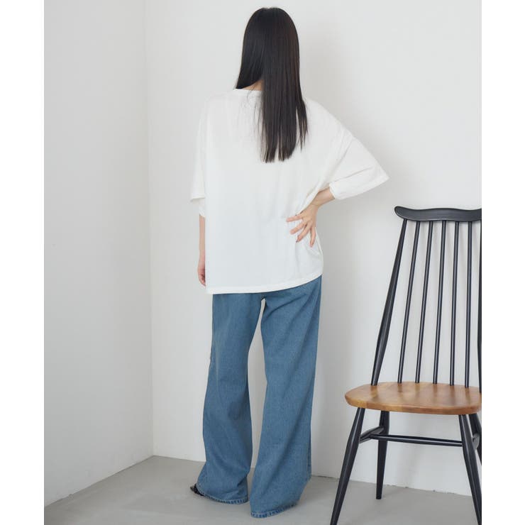 花刺繍BIGTEE[品番：RTGW0009350]｜RETRO GIRL（レトロガール