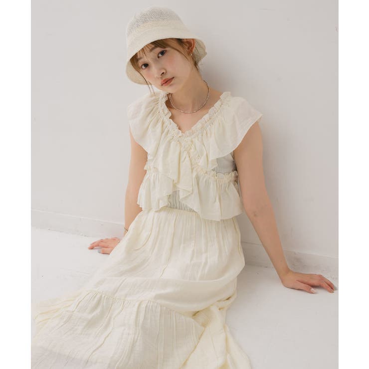 フリルギャザーOP | RETRO GIRL | 詳細画像2 