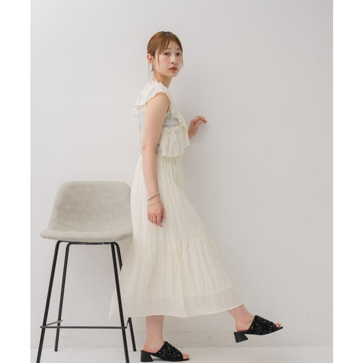 フリルギャザーOP | RETRO GIRL | 詳細画像5 