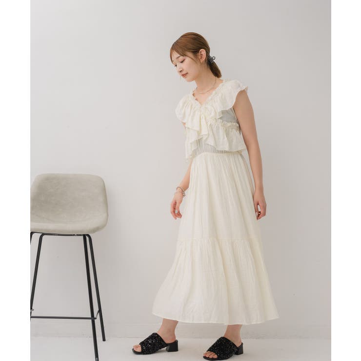 フリルギャザーOP | RETRO GIRL | 詳細画像7 