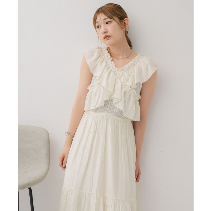 フリルギャザーOP | RETRO GIRL | 詳細画像9 