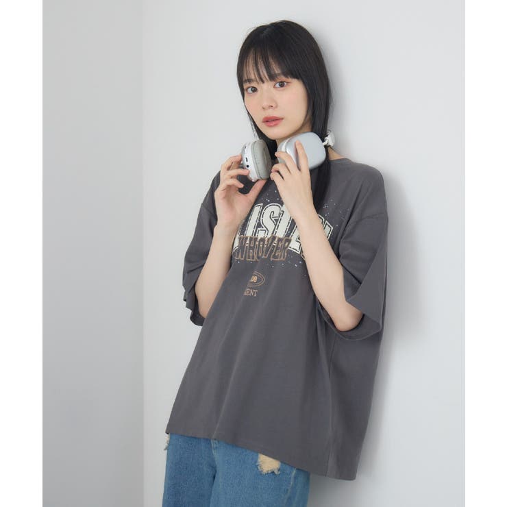 ビジューロゴBIGTEE | RETRO GIRL | 詳細画像3 