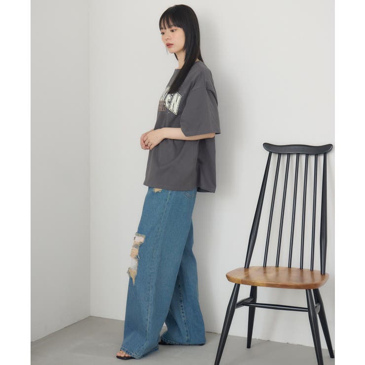 ビジューロゴBIGTEE | RETRO GIRL | 詳細画像7 