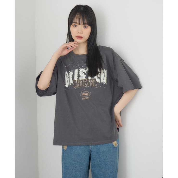 ビジューロゴBIGTEE | RETRO GIRL | 詳細画像8 