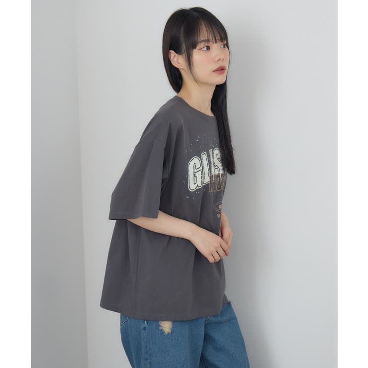 ビジューロゴBIGTEE | RETRO GIRL | 詳細画像9 