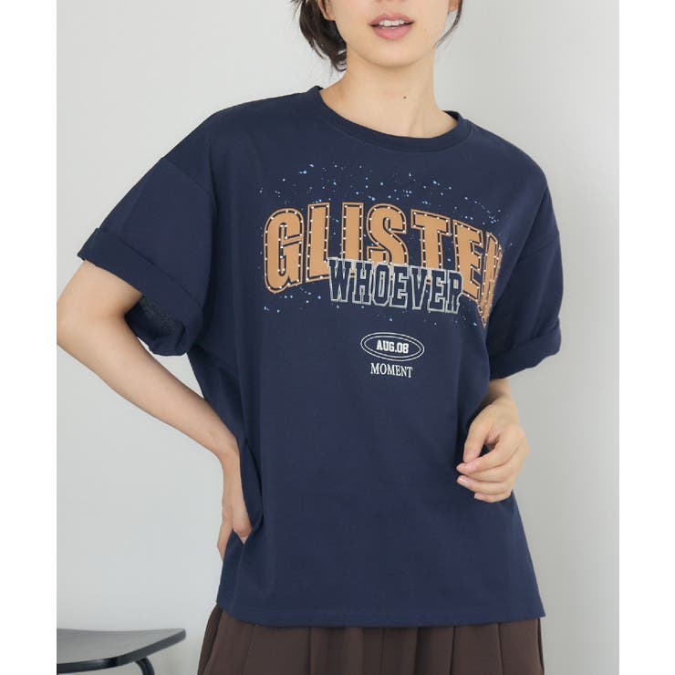 BLU0 | ビジューロゴBIGTEE | RETRO GIRL
