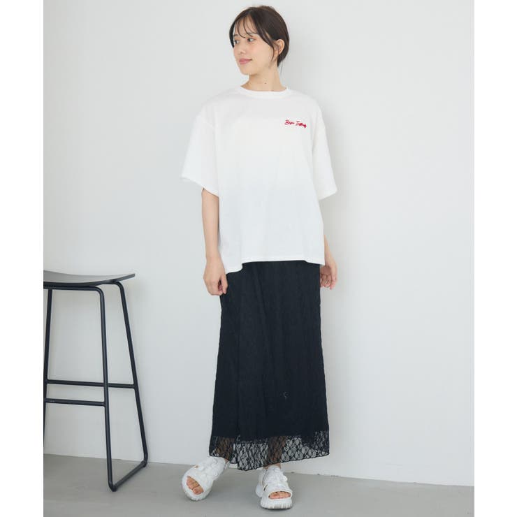 ブラシ刺繍BIGTEE | RETRO GIRL | 詳細画像10 