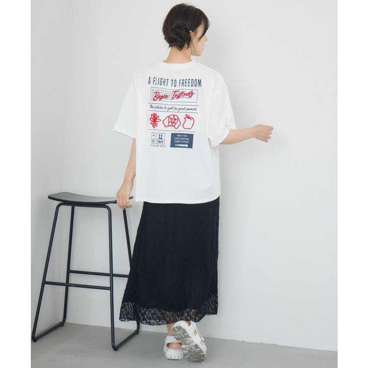 ブラシ刺繍BIGTEE | RETRO GIRL | 詳細画像12 