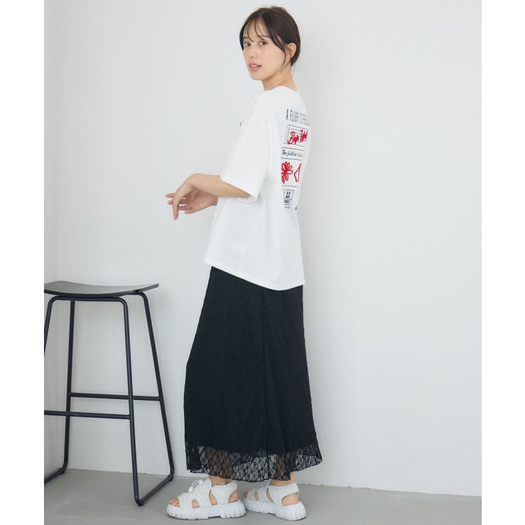 ブラシ刺繍BIGTEE | RETRO GIRL | 詳細画像13 