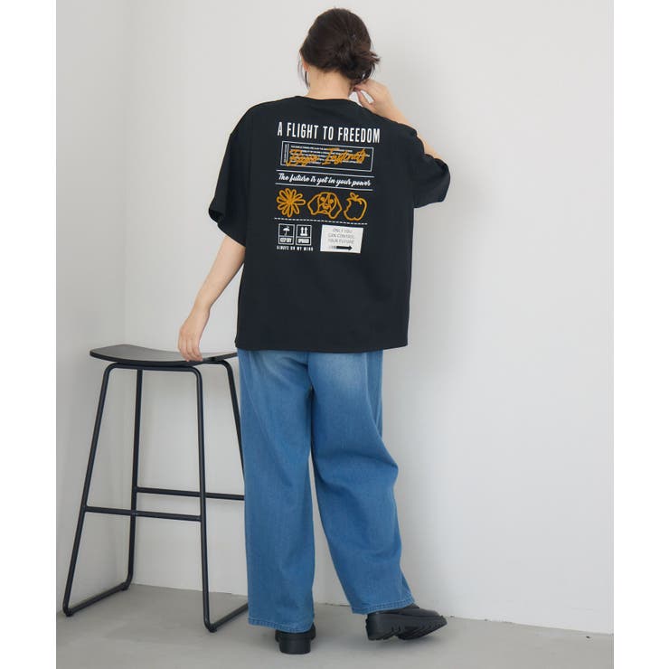 ブラシ刺繍BIGTEE | RETRO GIRL | 詳細画像4 