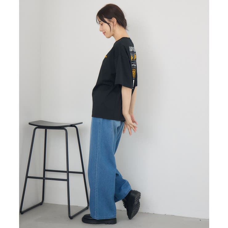 ブラシ刺繍BIGTEE | RETRO GIRL | 詳細画像5 