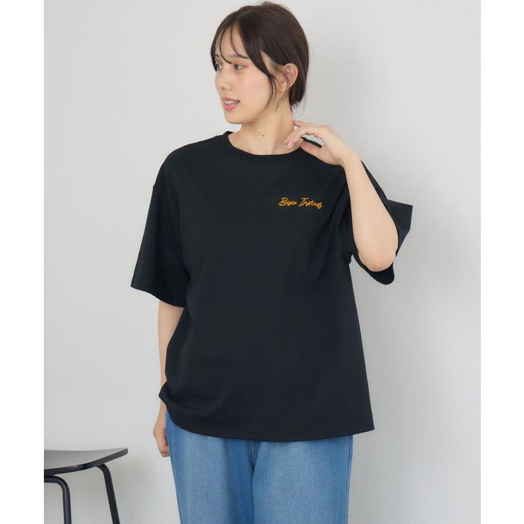 ブラシ刺繍BIGTEE | RETRO GIRL | 詳細画像6 