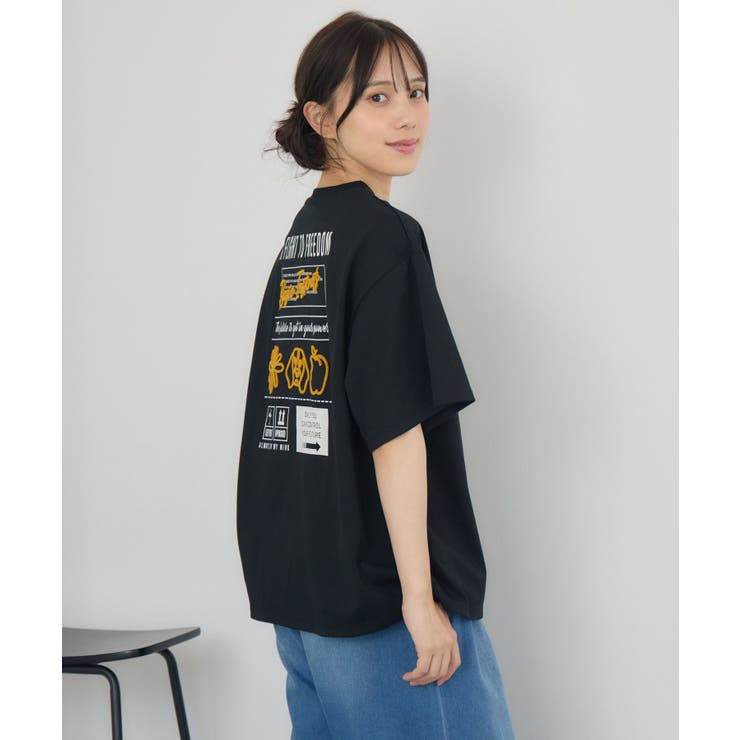 ブラシ刺繍BIGTEE | RETRO GIRL | 詳細画像7 
