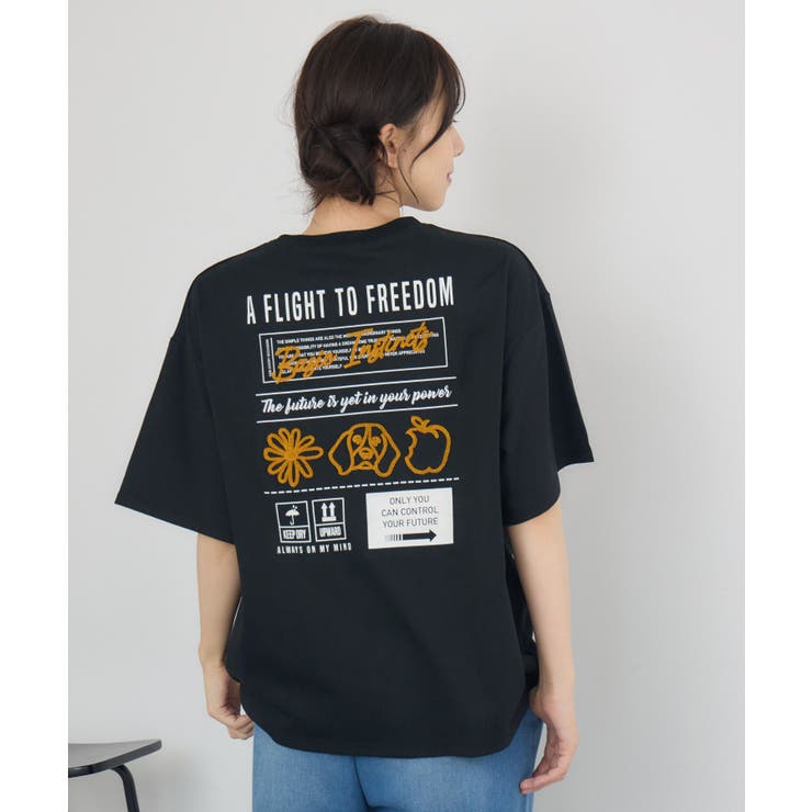 ブラシ刺繍BIGTEE | RETRO GIRL | 詳細画像8 