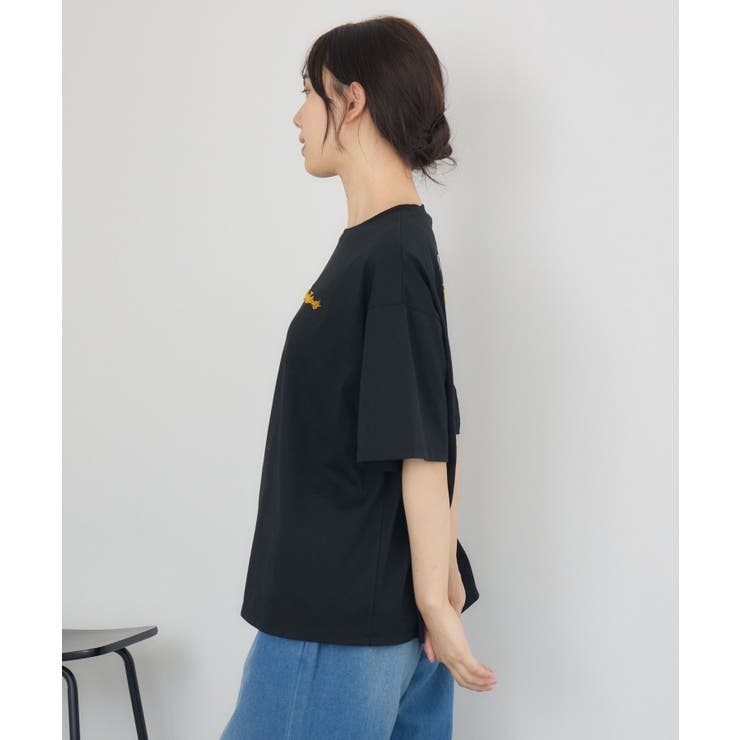 ブラシ刺繍BIGTEE | RETRO GIRL | 詳細画像9 