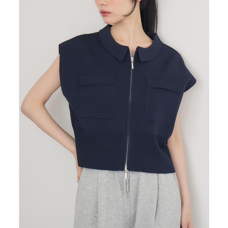 BLU0 | WZIPポリNTベスト | RETRO GIRL