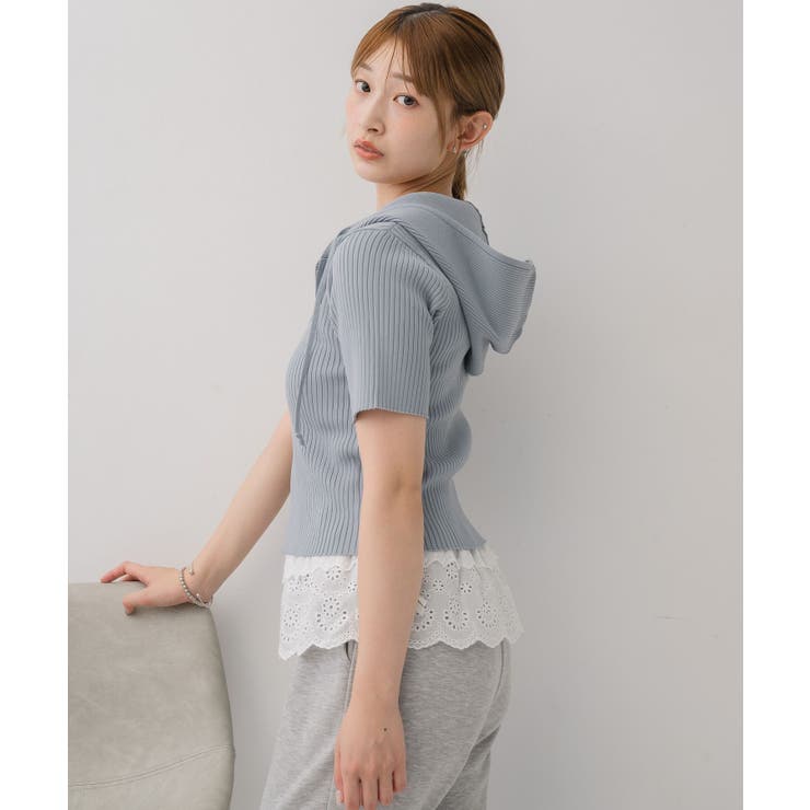 フーディWZIPカーデ | RETRO GIRL | 詳細画像11 