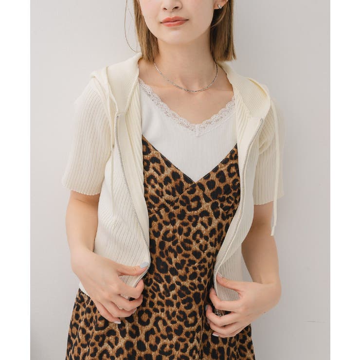 WHT4 | フーディWZIPカーデ | RETRO GIRL