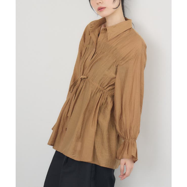 BRN0 | シャーリングペプラムSH | RETRO GIRL