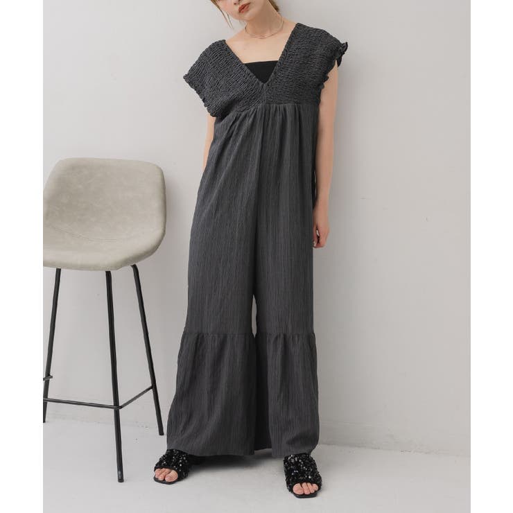 GRY2 | シャーリングサロペット | RETRO GIRL