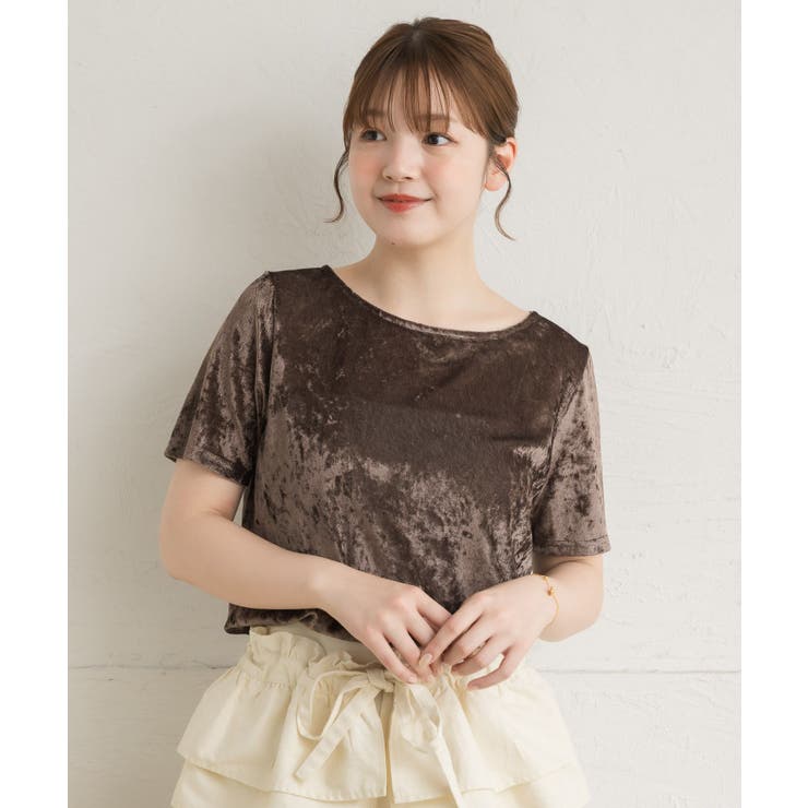 シアーベロアチビTEE | RETRO GIRL | 詳細画像8 