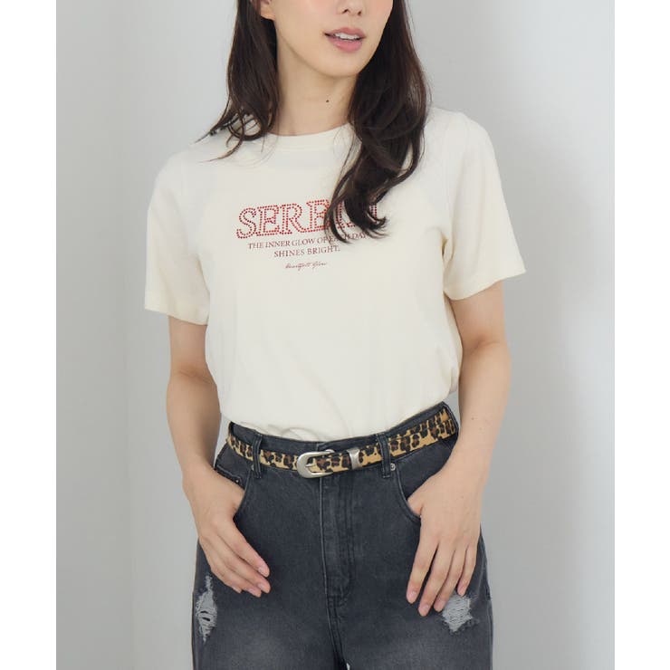 WHT4 | ストーンロゴチビTEE | RETRO GIRL